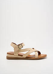Sandales/Nu pieds beige SANTAFE pour femme seconde vue