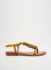 Sandales/Nu pieds jaune SANTAFE pour femme seconde vue