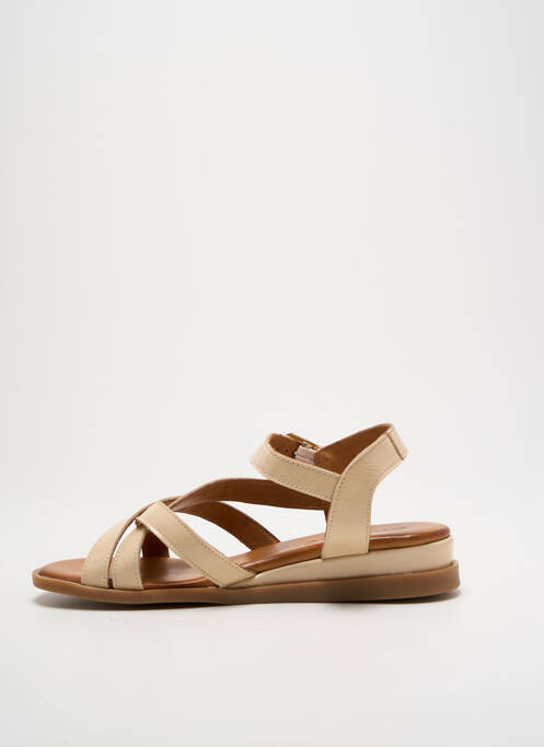 Sandales/Nu pieds beige SANTAFE pour femme