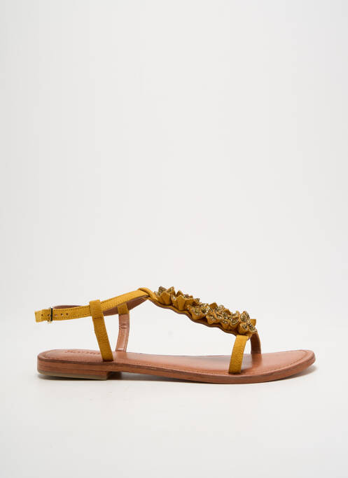 Sandales/Nu pieds jaune SANTAFE pour femme
