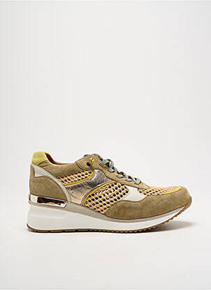 Baskets fermeture elastique talon de 4 à 6cm vert MAM'ZELLE femme