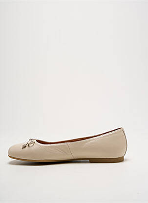 Ballerines bout rond talon plat jusqu'à 3cm beige EMILIE KARSTON femme