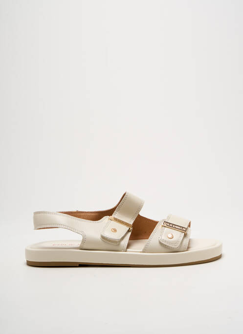 Sandales/Nu pieds beige EMILIE KARSTON pour femme