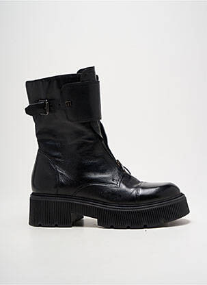 Bottines/boots matière lisse talon de 4 à 6cm noir MJUS femme