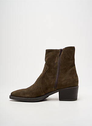 Bottines/boots nubuck talon de 4 à 6cm vert MAJA femme