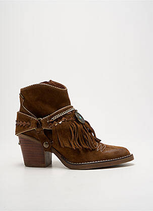 Bottines/boots bout pointu talon de 4 à 6cm marron NEMONIC femme