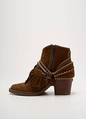 Bottines/boots bout pointu talon de 4 à 6cm marron NEMONIC femme