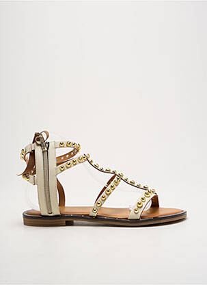 Sandales/nu pieds chiquet talon plat jusqu'à 3cm or DICIOTTOPIU femme