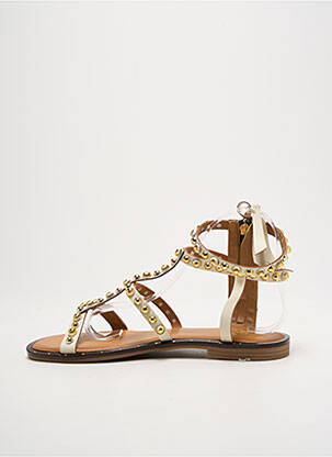 Sandales/nu pieds chiquet talon plat jusqu'à 3cm or DICIOTTOPIU femme