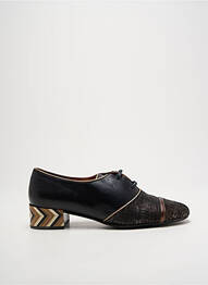Derbies tissage satiné talon de 4 à 6cm noir NEMONIC femme