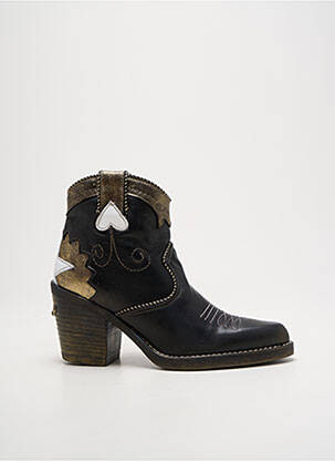 Bottines/boots matière lisse talon de 4 à 6cm noir NEMONIC femme