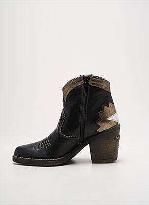 Bottines/boots matière lisse talon de 4 à 6cm noir NEMONIC femme