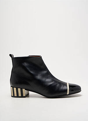 Bottines/boots matière lisse talon de 4 à 6cm noir NEMONIC femme