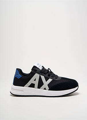 Baskets bout rond bout rond noir ARMANI EXCHANGE homme