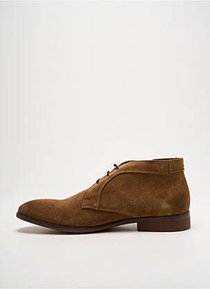 Bottines/boots nubuck talon bas marron CAFEINA homme