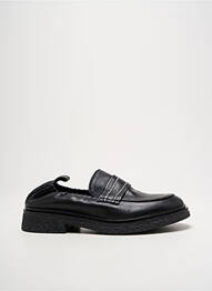 Mocassins tissage satiné talon plat jusqu'à 3cm noir FRU.IT femme