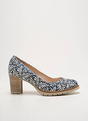 Escarpins talon bottier talon de 4 à 6cm bleu GADEA femme
