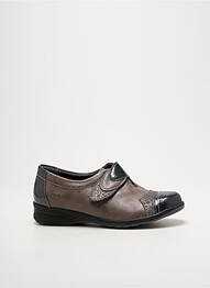 Chaussures de confort tissage satiné talon plat jusqu'à 3cm gris SWEDI femme