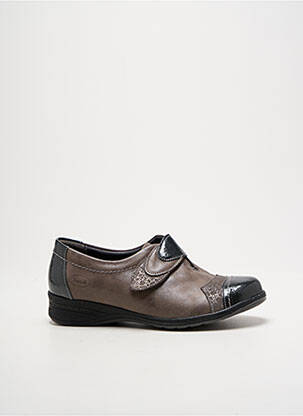 Chaussures de confort tissage satiné talon plat jusqu'à 3cm gris SWEDI femme