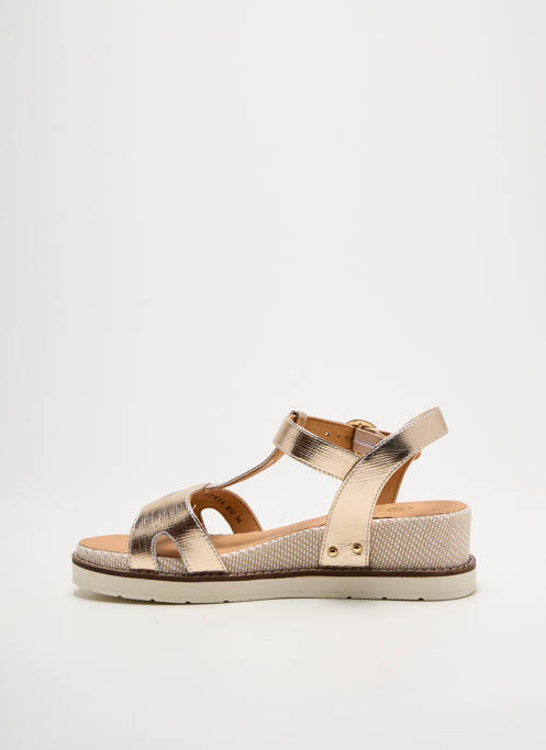 Sandales/Nu pieds or FUGITIVE BY FRANCESCO ROSSI pour femme