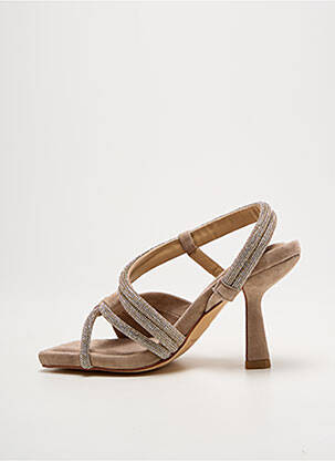 Sandales/nu pieds talon aiguille talon de 7 à 9cm or ALMA EN PENA femme
