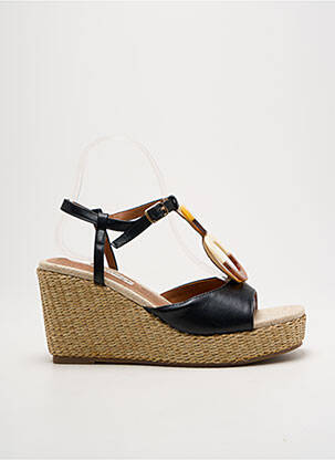Sandales/nu pieds matière lisse talon de 7 à 9cm noir MARIAMARE femme