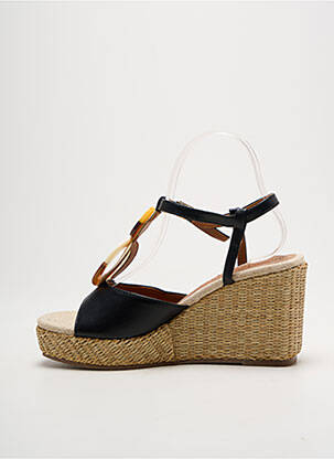 Sandales/nu pieds matière lisse talon de 7 à 9cm noir MARIAMARE femme
