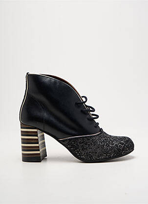 Bottines/boots matière lisse talon de 7 à 9cm noir NEMONIC femme