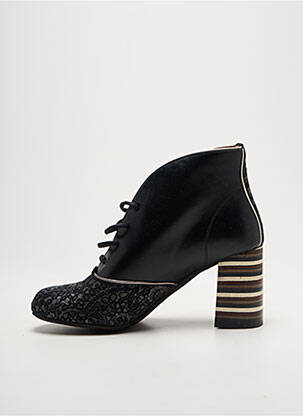 Bottines/boots matière lisse talon de 7 à 9cm noir NEMONIC femme