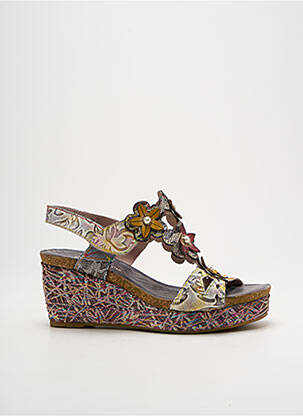 Sandales/Nu pieds gris LAURA VITA pour femme