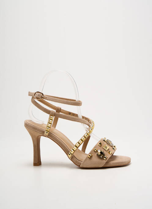 Sandales/Nu pieds beige ALMA EN PENA pour femme