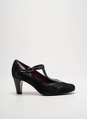 Escarpins tissage satiné talon de 4 à 6cm noir ARTIKA SOFT femme