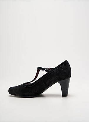 Escarpins tissage satiné talon de 4 à 6cm noir ARTIKA SOFT femme