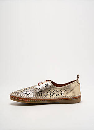 Derbies tissage satiné talon plat jusqu'à 3cm or ALTEX femme