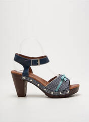 Sandales/Nu pieds bleu NEMONIC pour femme seconde vue