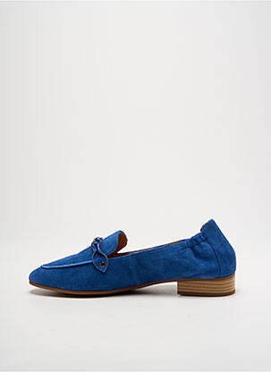 Mocassins nubuck talon plat jusqu'à 3cm bleu MAM'ZELLE femme