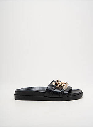 Mules/sabots matière lisse talon plat jusqu'à 3cm noir MJUS femme