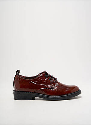 Derbies effet froissé talon plat jusqu'à 3cm marron MJUS femme