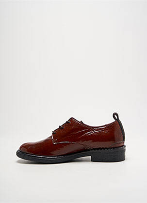 Derbies effet froissé talon plat jusqu'à 3cm marron MJUS femme