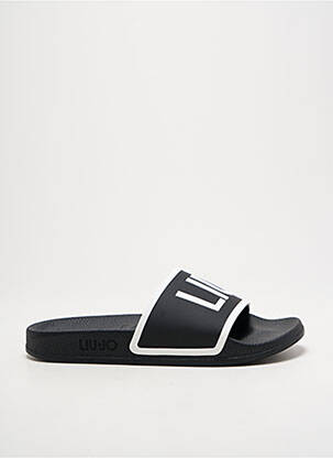 Mules/sabots matière lisse talon plat jusqu'à 3cm noir LIU JO femme