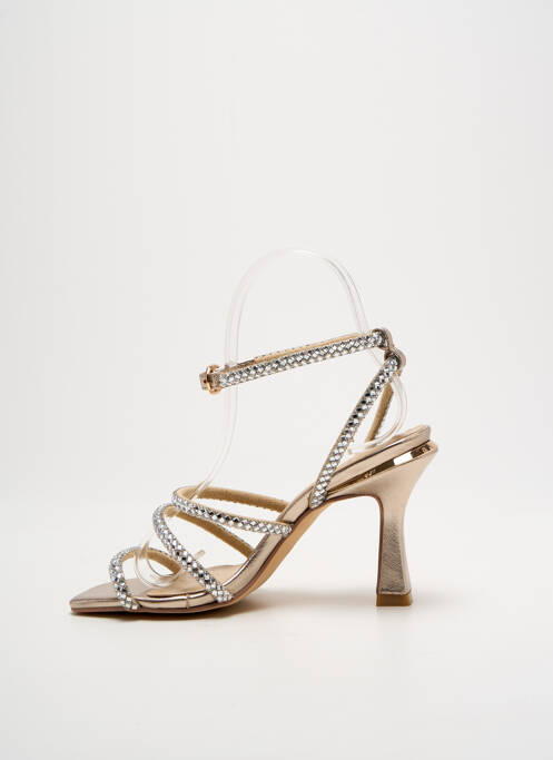 Sandales/Nu pieds argent ALMA EN PENA pour femme