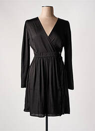 Robe courte manches longues manches longues noir DAPHNEA femme