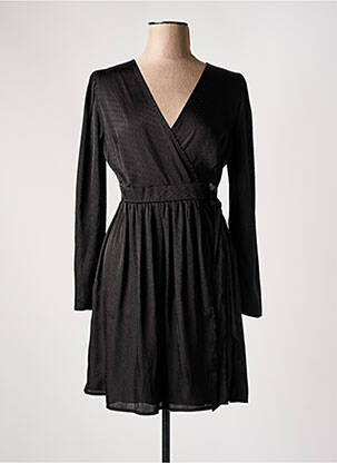 Robe courte manches longues manches longues noir DAPHNEA femme