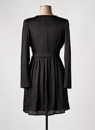 Robe courte manches longues manches longues noir DAPHNEA femme