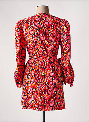 Robe courte manches longues manches longues orange INSPIRATION STUDIO femme