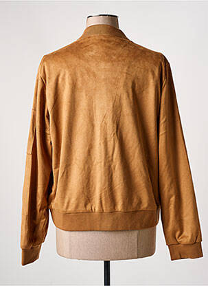 Veste casual col rond marron ESCANDELLE femme