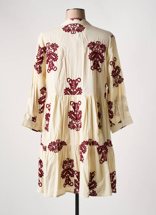 Robe mi-longue beige ANGE pour femme