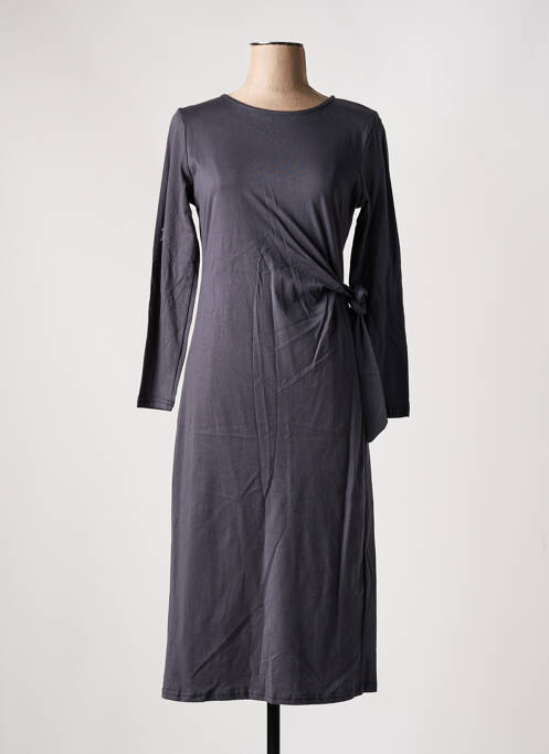 Robe mi-longue gris SEASON pour femme