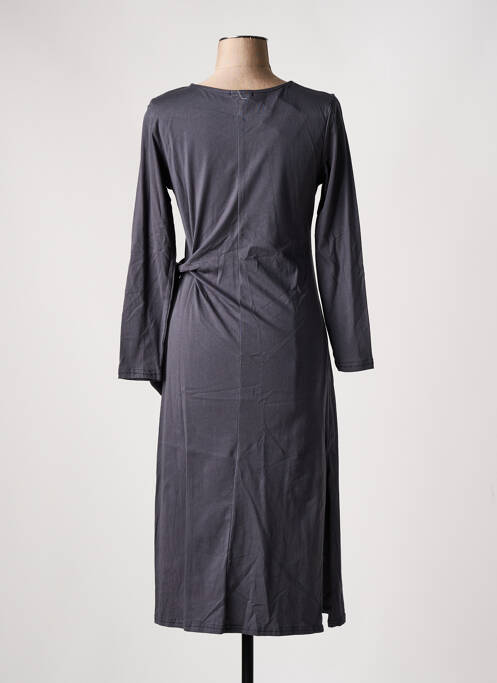 Robe mi-longue gris SEASON pour femme