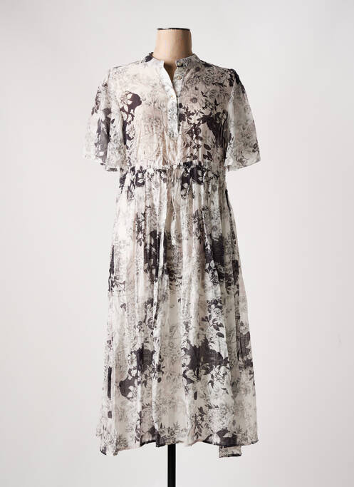 Robe mi-longue gris SENES pour femme